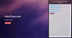 Desktop Screenshot of fabriclean.com